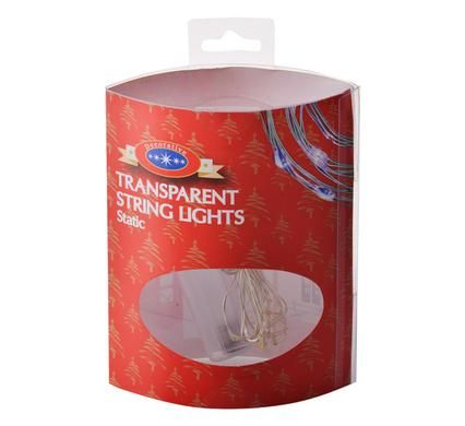 Bulk Pack x3 Xmas Battery Operated Lights in Transparent String