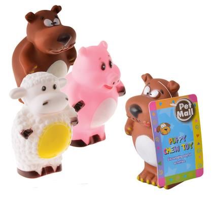 Bulk Pack x8 Vinyl Animals Puppy Pet Toy - Assorted (12cm)