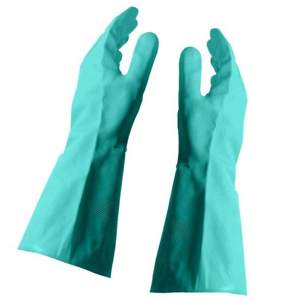 Dromex Green Nitrile Glove (Size: 8) - Pack of 2