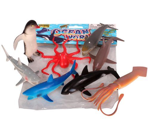 Bulk Pack of 3x Ocean Animals Play Set