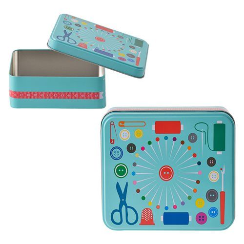 Bulk Pack of 5x Storage Tins - Sewing Design