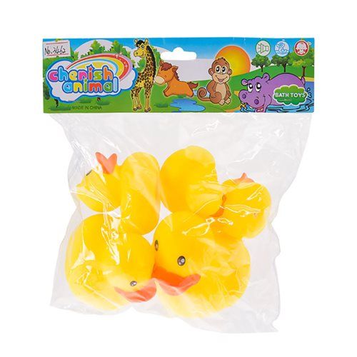 Bulk Pack of 3x Baby Bath Vinyl Ducks (5 Pce)
