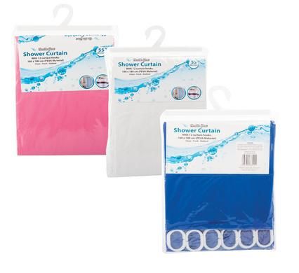 Bulk Pack of 2x Shower Curtains - Peva