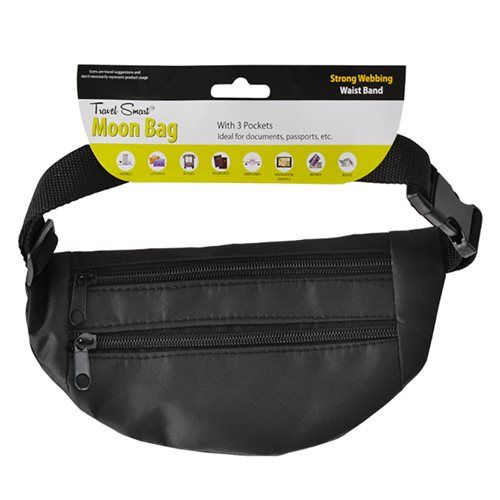 Bulk Pack of 3x Nylon Travel Moon Bags