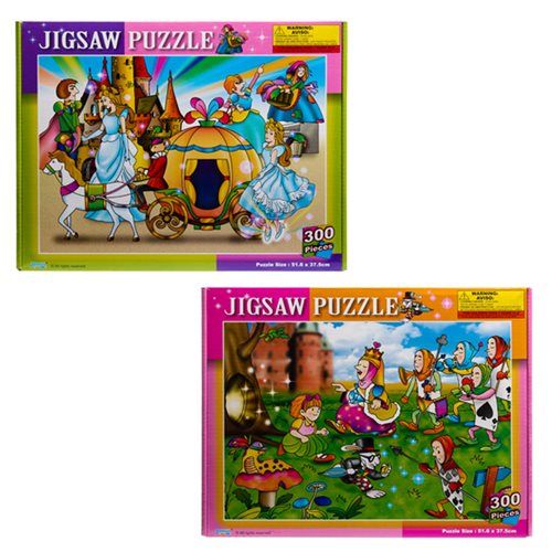 Bulk Pack of 2x Assorted Fairytale Jigsaw Puzzle (300 Piece)