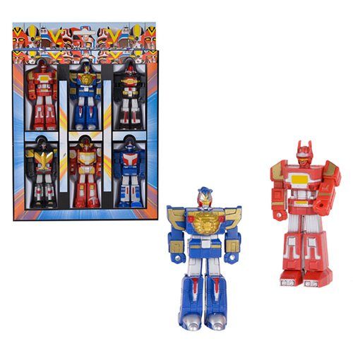 Bulk Pack of 3x Robot Figurine Playsets