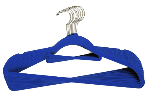 Velvet Hangers 5 Pack - Blue