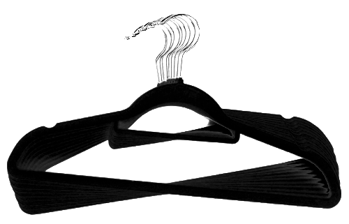 Velvet Hangers 5 Pack - Black
