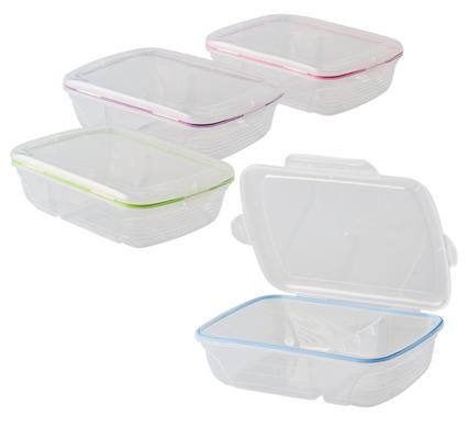 Bulk Pack of 5x 2 Division Containers