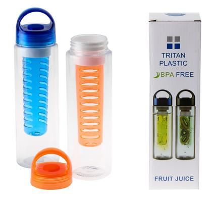 Bulk Pack of 3x Water Bottles with Fruit Infuser