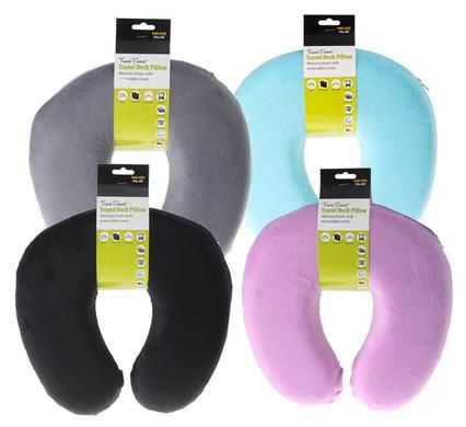 Bulk Pack of 4x Memory Foam Neck Pillows
