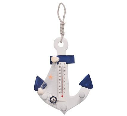 Bulk Pack of 3x Assorted Sea Anchor Thermometer Ornaments