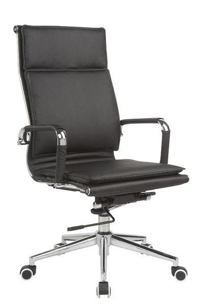 Square Pad High Back Office Chair-Black