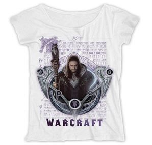 Warcraft: Medivh Script Ladies White T-Shirt (Parallel Import)