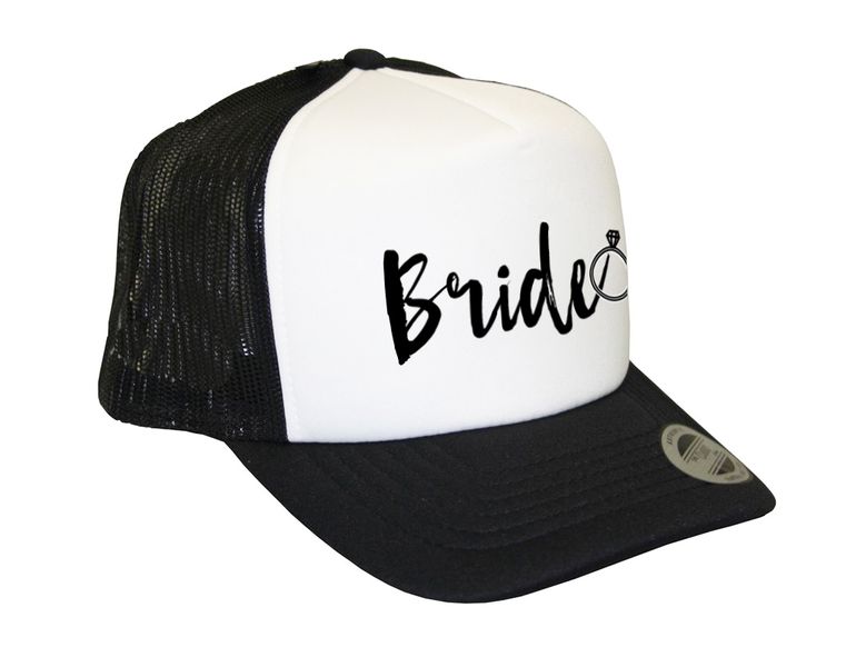 Oohlala Bride Trucker Cap with Pink Print