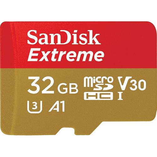 SanDisk 32gb 100/90mb/S Extreme MicroSDHC Action Sports Class 10 A1 Card