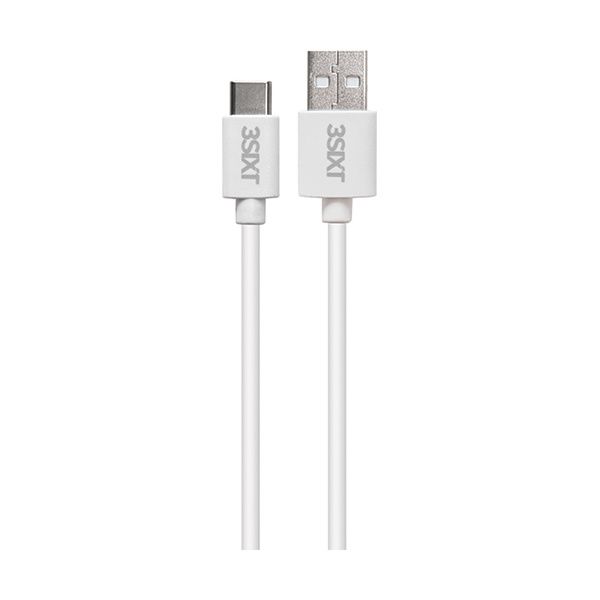 3Sixt Type C V2.0 USB-C to USB-A Cable 1.0m - White