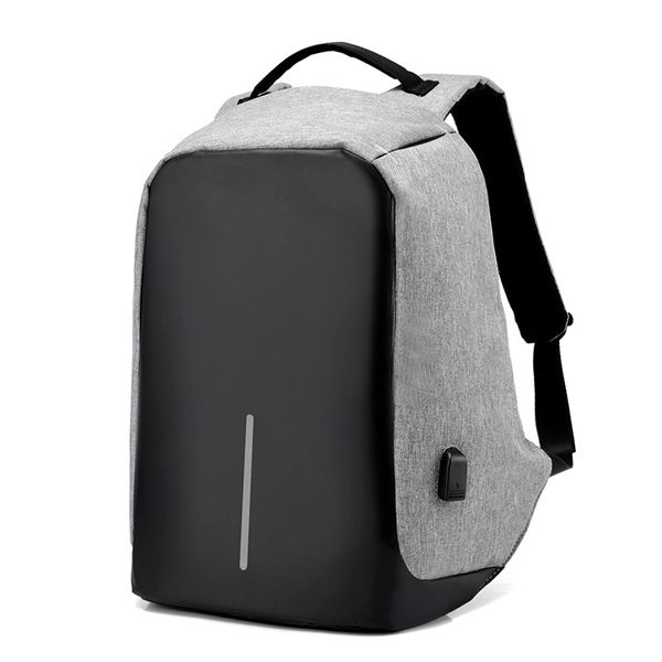 Outdoor Anti-theft Travel Bag with USB Charging Port - Grey | Shop ...