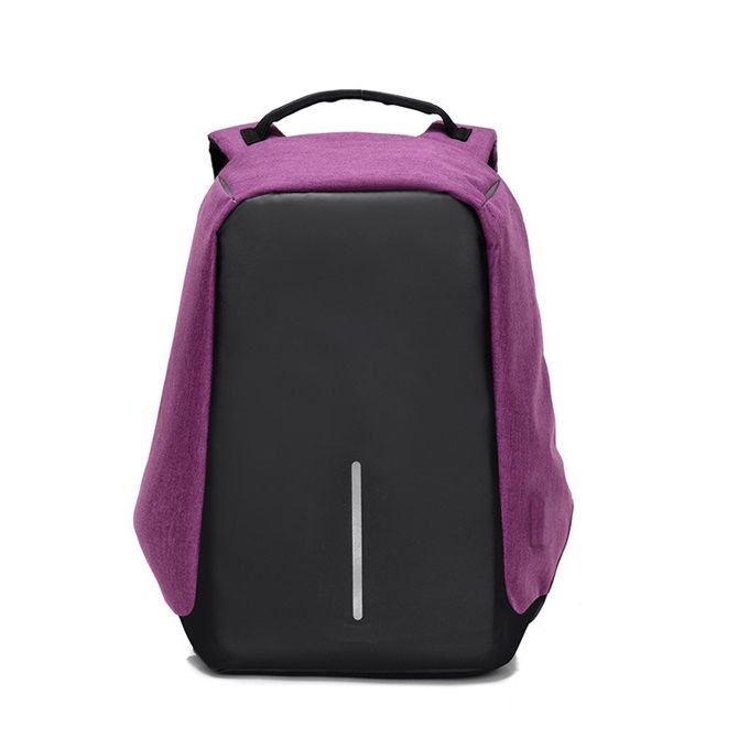 Outdoor Antitheft Travel Bag with USB Charging Port Purple Shop