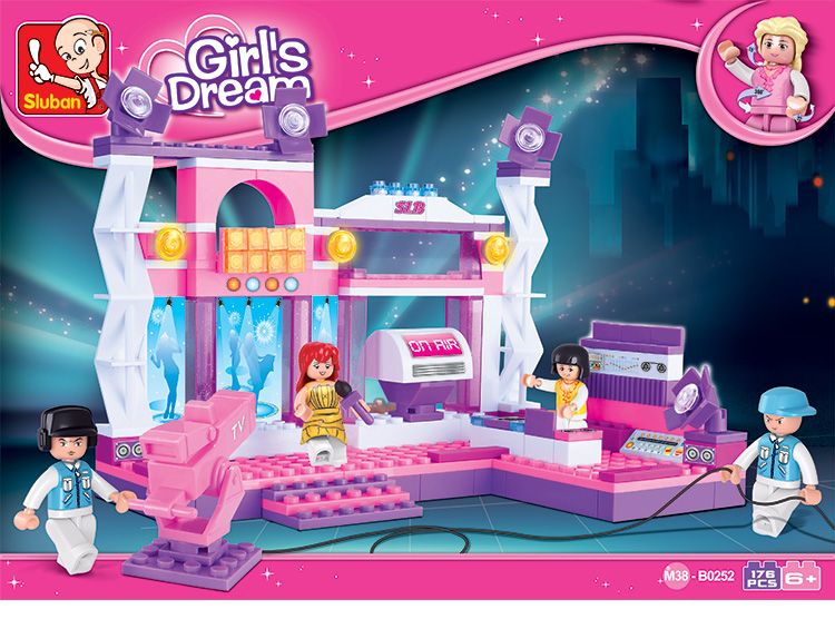 Sluban Girl's Dream Florid Stage - 176 Pieces