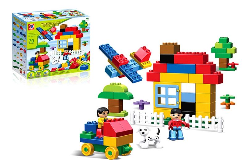 Jeronimo Plastic Blocks - 70 Pieces