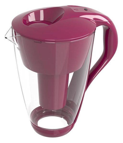 PearlCo Water Filter Jug Glass LED CLASSIC - 2 Litre - Red
