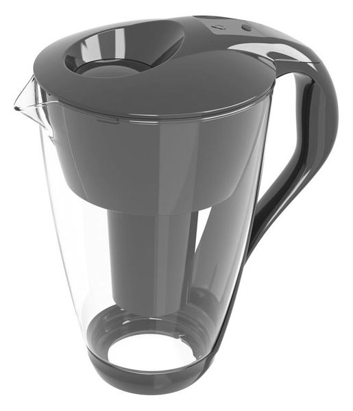 PearlCo Water Filter Jug Glass LED CLASSIC - 2 Litre - Anthracite