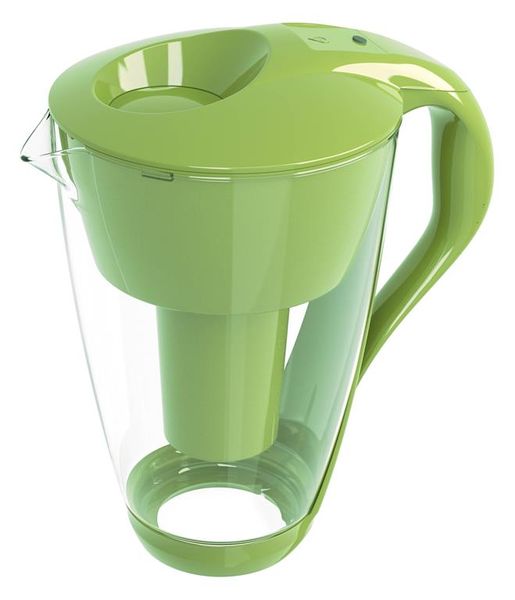 PearlCo Water Filter Jug Glass LED CLASSIC - 2 Litre - Green