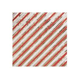 Ginger Ray Red &amp; Gold Christmas - Paper Napkin (Stripe) - Foiled