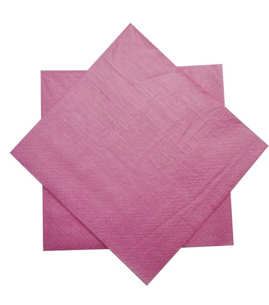 Bulk Pack of 5 Mini Serviettes - Light Pink (20 Piece)