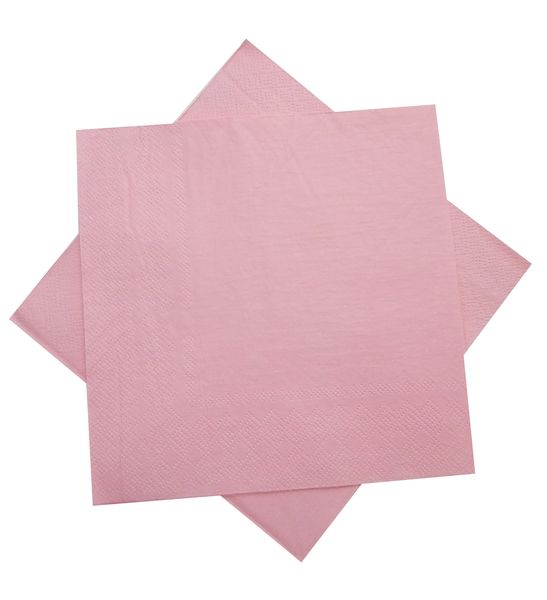 Bulk Pack of 5 Serviettes - Light Pink (20 Piece)