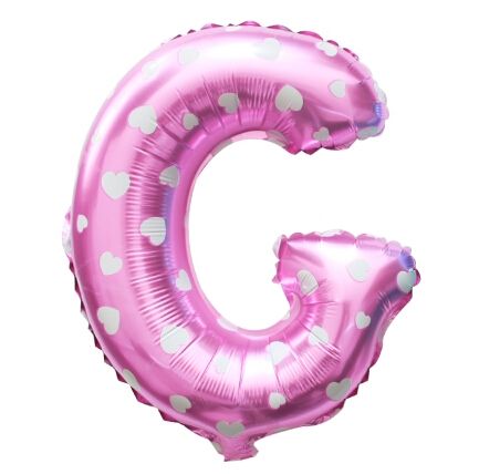 Pink Foil Balloon Letter 30" - G