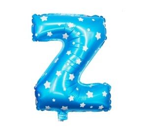 Blue Foil Balloon Letter 30" - Z