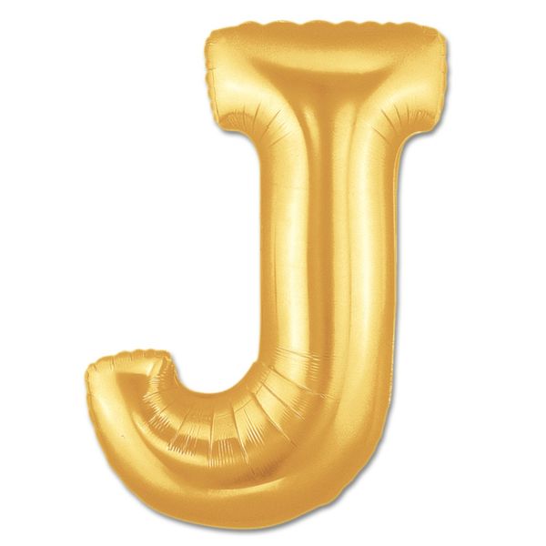 Gold Foil Balloon Letter - J