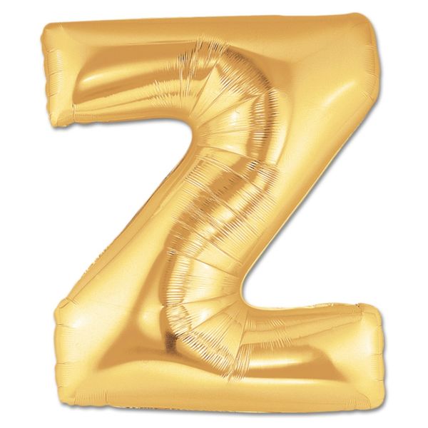 Gold Foil Balloon Letter - Z