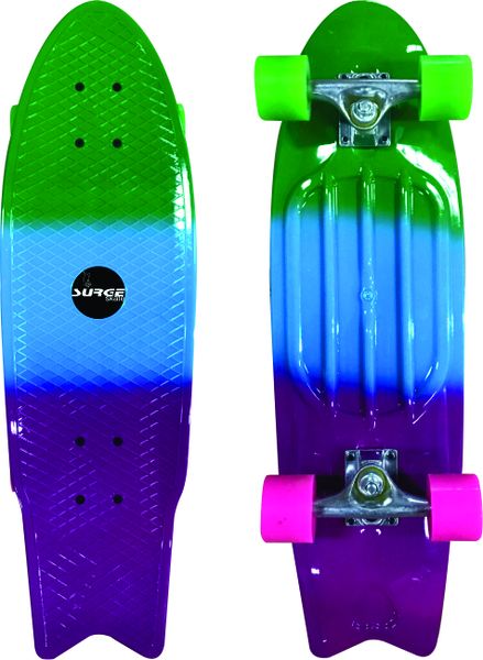 Surge Manic Fishtail Skateboard - Cruiser