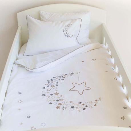 Babes And Kids Starry Night Egyptian Cotton Baby Duvet Cover Set