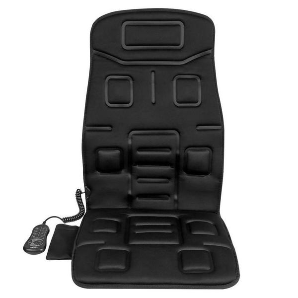 Naipo Black Massage Seat Cushion w/ 8 Motor Vibrations &amp; 4 Massage Settings