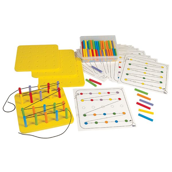 Gigo Teaching Aid: Foam Pegboard Set &amp; Activity Cards