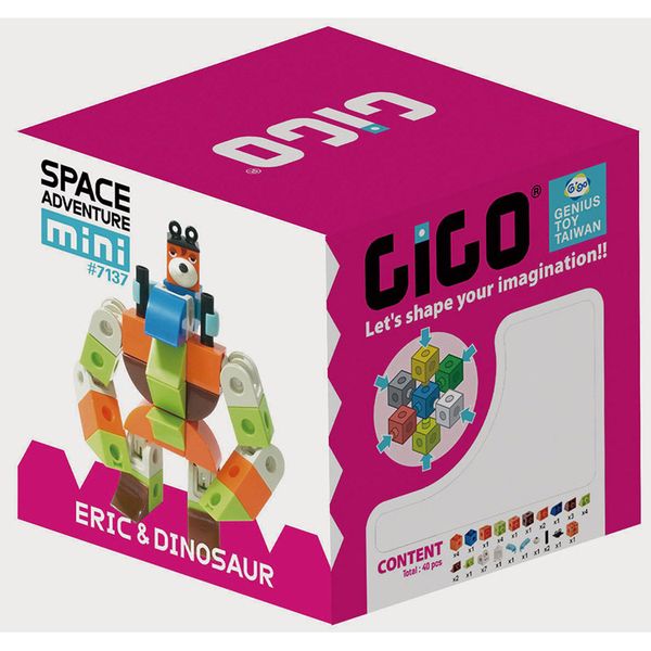 Gigo Space Adventure Mini-Eric &amp; Dinosaur - 45 Pieces