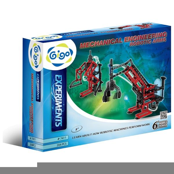Gigo Pneumatic Robotic Arm - 201 Pieces