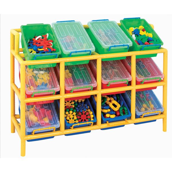 Gigo Furniture: Tilt Storage Bins &amp; Frame - 12 Bins
