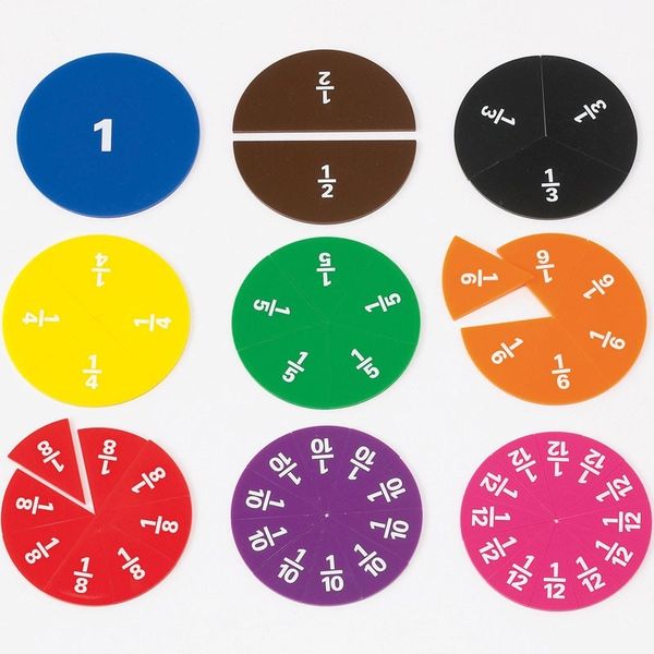 Greenbean Learning Resources Fraction Circles Laminated