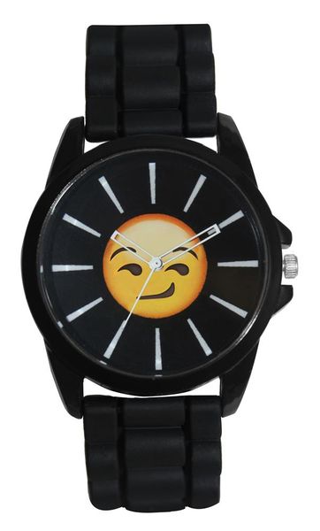 Emoji Cyber Watch - Smirk Black
