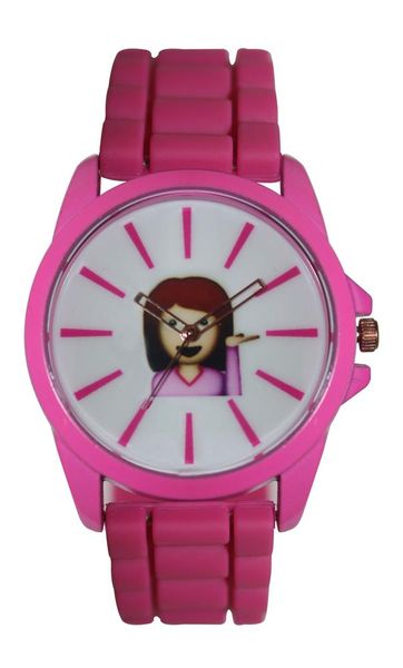 Emoji Cyber Watch - Sassy Pink