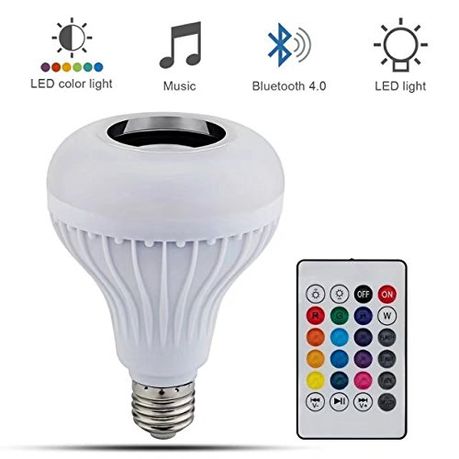 Led bluetooth store light bulb speaker