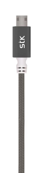 STK Criss Cross Micro USB Charging Cable - Black