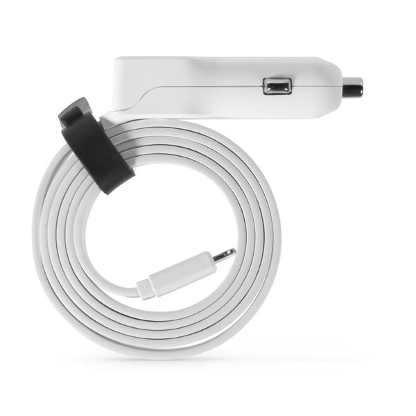 STK Apple Lightning Car Charger - White