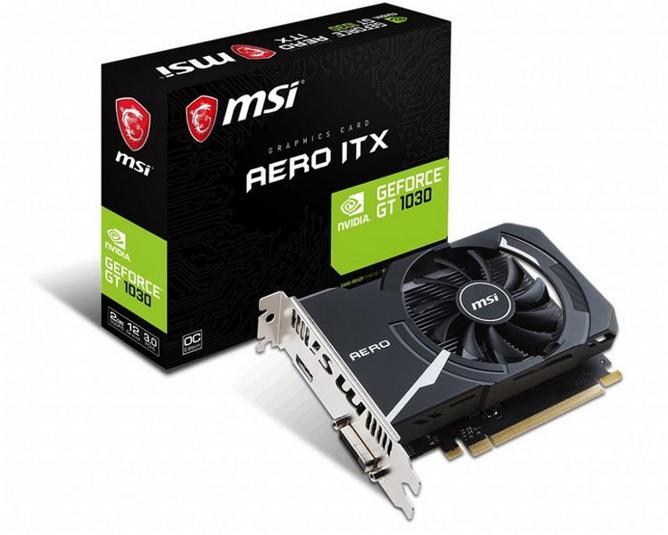 MSI Geforce GT1030 2GB AERO ITX Edition Graphics Card