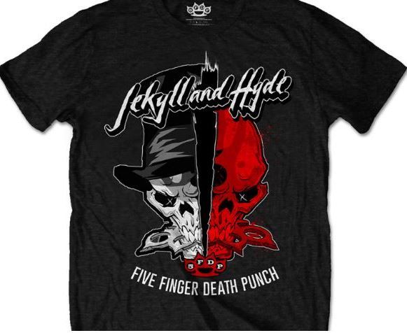 Five Finger Death Punch: Jekyll &amp; Hyde Mens Black T-Shirt (Parallel Import)